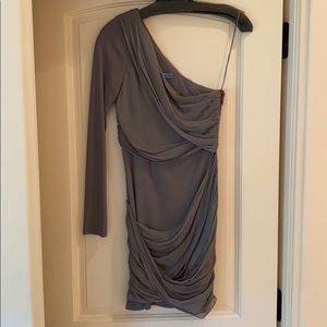 Alice + Olivia One Shoulder Goddess Dress